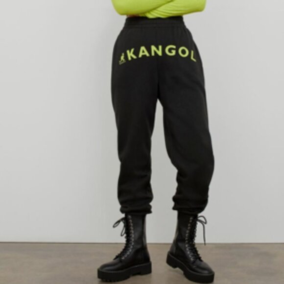 H&M KANGOL Jogger Pants Black | Size SMALL - Picture 1 of 7